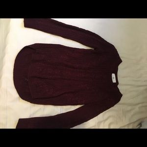 Fitted burgundy Pullover